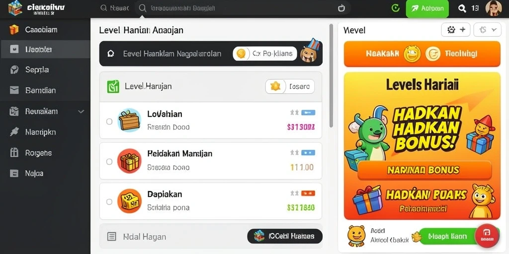 Tampilan antarmuka yang menarik dan intuitif.