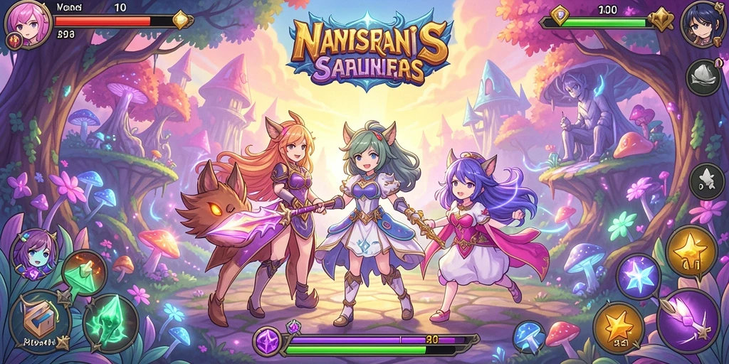 Screenshot menunjukkan grafis menawan dan gameplay yang menarik.