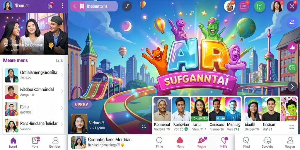 Tampilan menu utama yang menarik dan mudah dinavigasi.