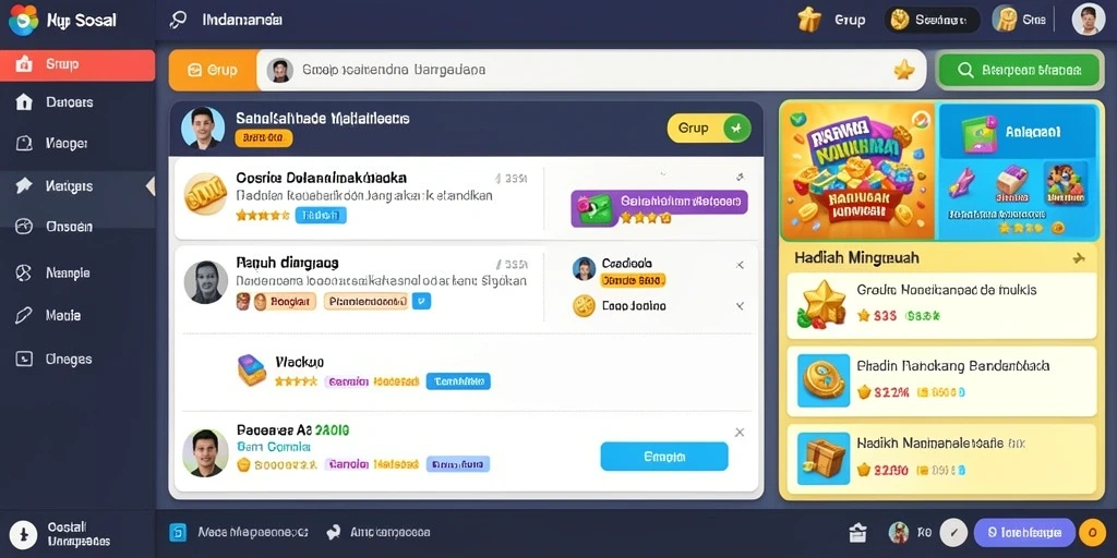 Screenshot menunjukkan tampilan antarmuka permainan yang menarik.