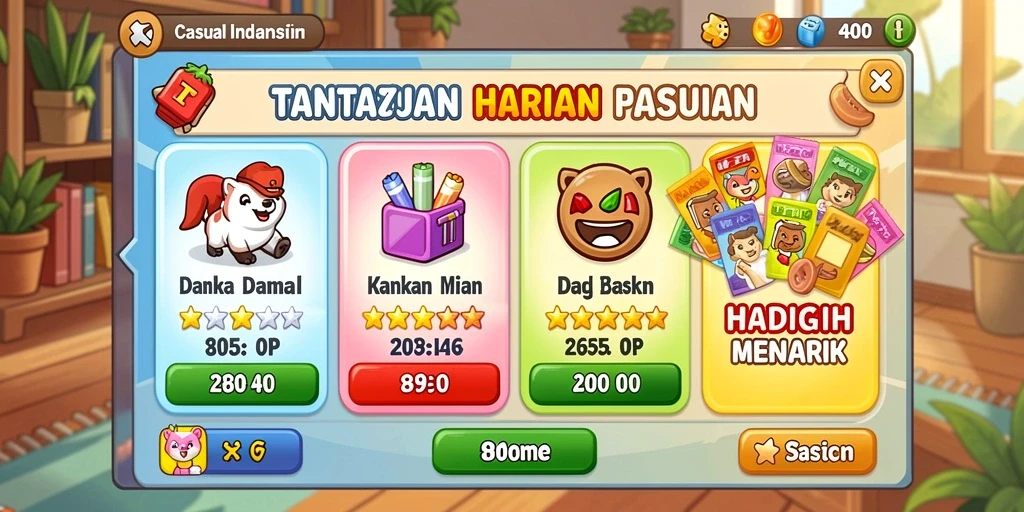 Tampilan antarmuka yang menarik dan mudah digunakan.