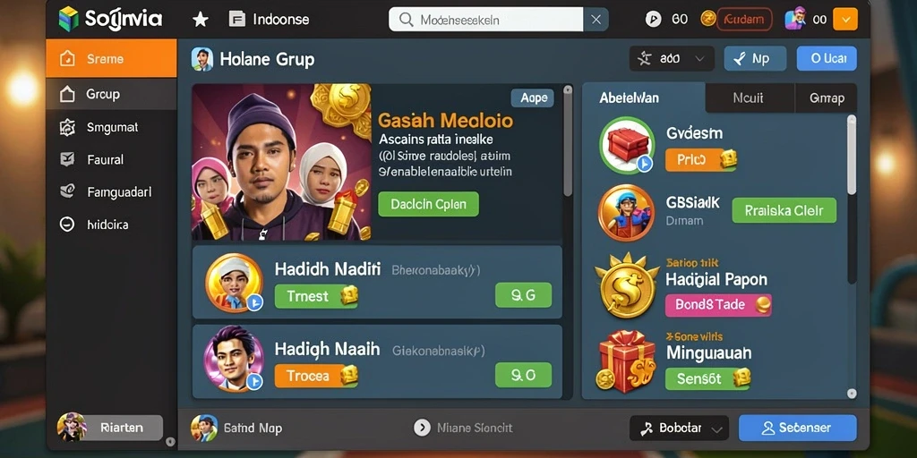 Tampilan antarmuka yang user-friendly.