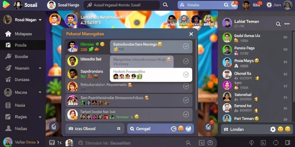 Tampilan menu utama yang menarik dan mudah dinavigasi.