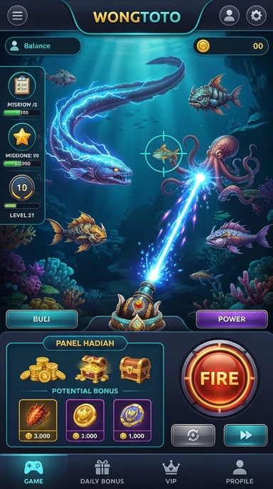 Galeri pratinjau visual wongtoto build APK resmi terbaru